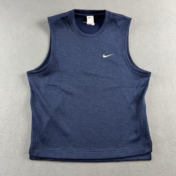 Nike Vest Mens Large Blue Dri Fit Tour Golf Pullover Casual Stretch Outdoor - Picture 1 of 6